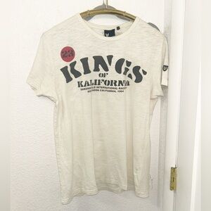 BAUHAUS The Kings of Kalifornia Baby Tee in White 💯 Kotton SZ: Medium